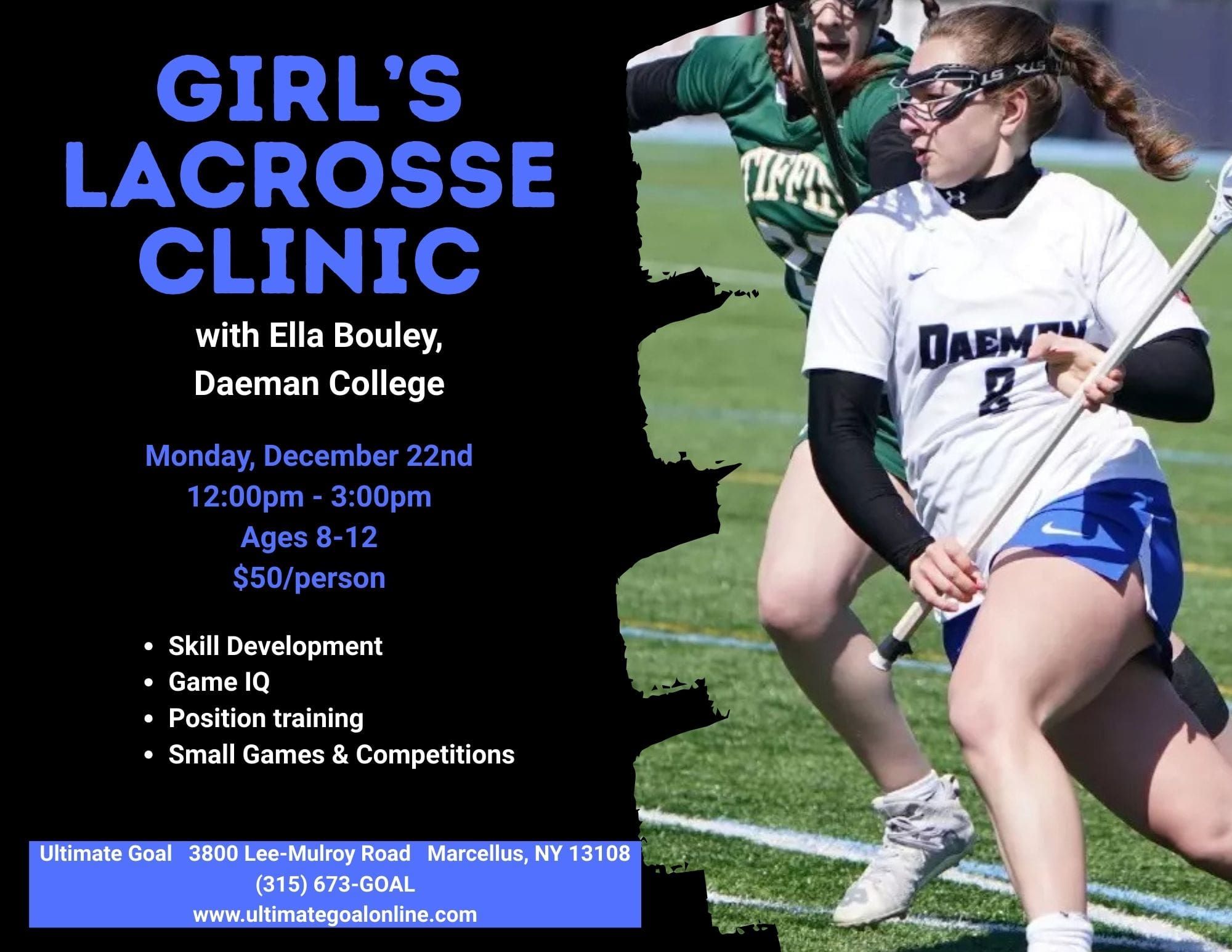 Girls lax clinic-Ella