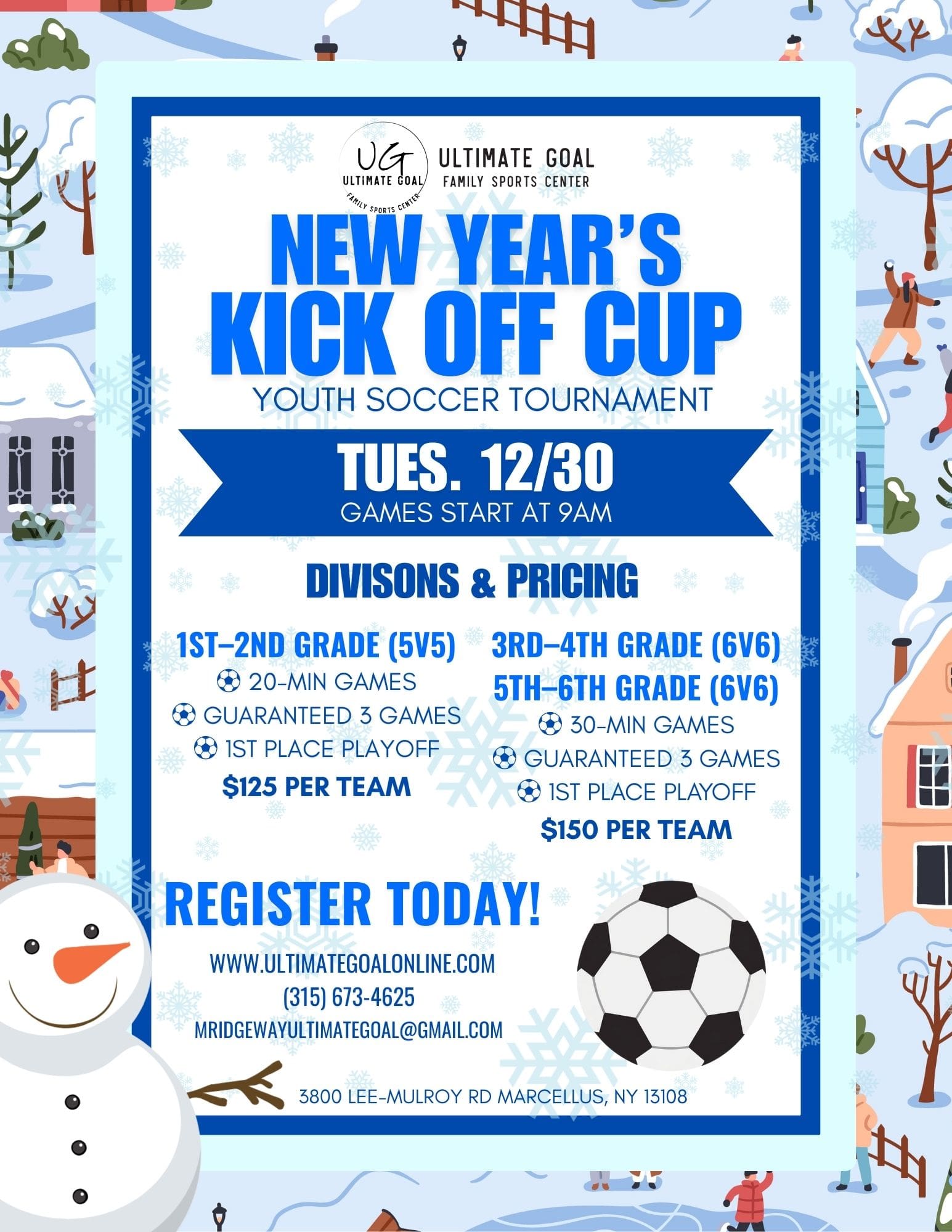New Years Kick off cup