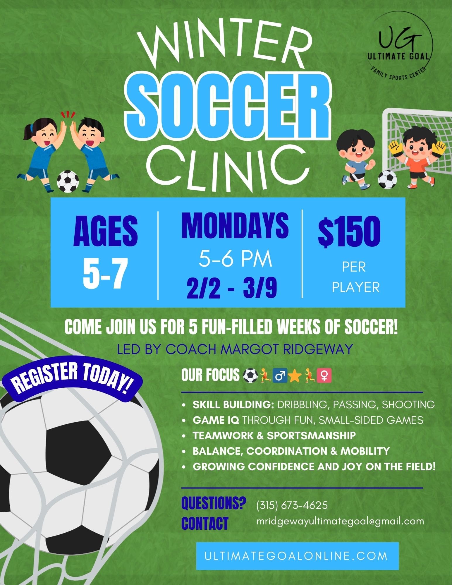 Winter Soccer Clinic -monday